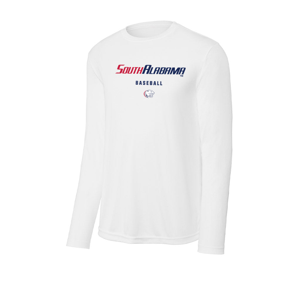 South Alabama - NCAA Baseball : Matthew DeLano - Performance Long Sleeve T-Shirt-0