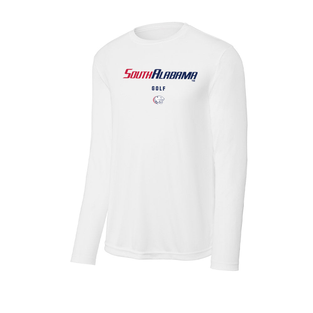 South Alabama - NCAA Men's Golf : Eli Mitchell - Performance Long Sleeve T-Shirt-0