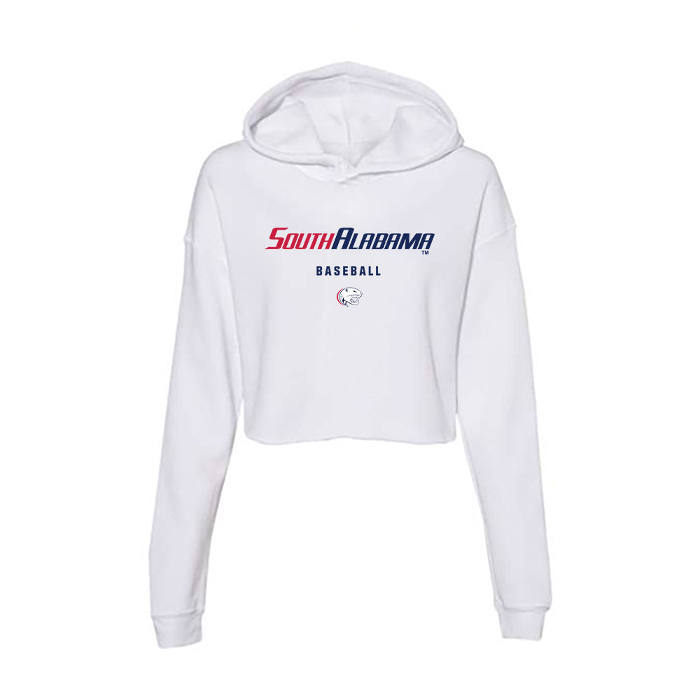 South Alabama - NCAA Baseball : Micah Morgan - Women's Crop Fleece Hoodie-0