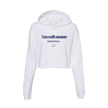 South Alabama - NCAA Men's Basketball : Dylan Fasoyiro - Women's Crop Fleece Hoodie-0
