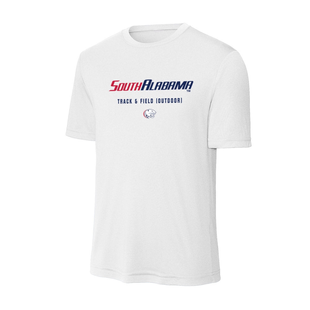 South Alabama - NCAA Men's Track & Field : Jackson Laughlin - Performance T-Shirt-0