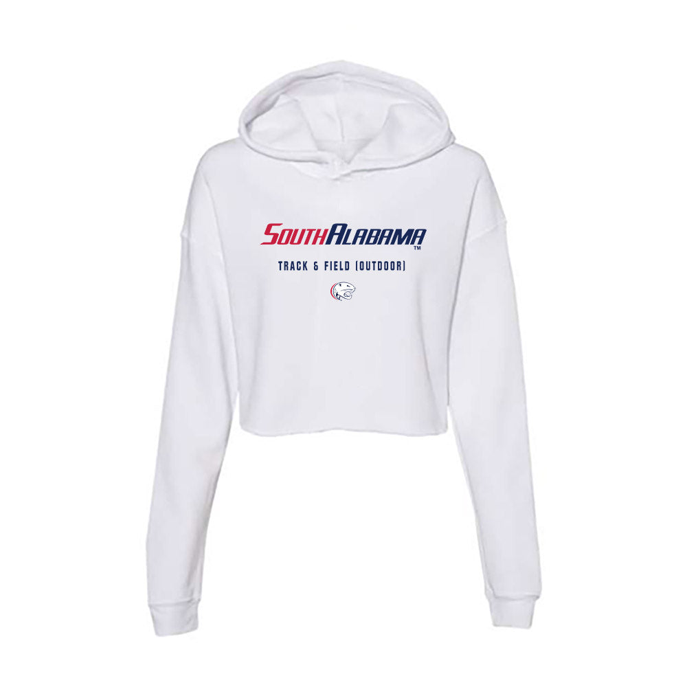 South Alabama - NCAA Men's Track & Field : Jackson Laughlin - Women's Crop Fleece Hoodie-0