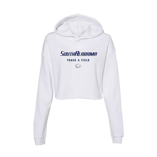 South Alabama - NCAA Women's Track & Field : Teneal Els - Women's Crop Fleece Hoodie-0