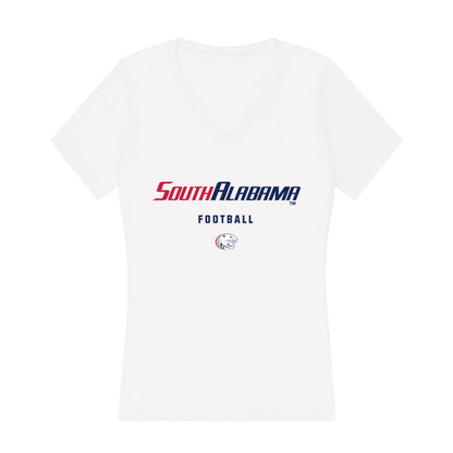 South Alabama - NCAA Football : Asher Hale - Women's V-Neck T-Shirt-0