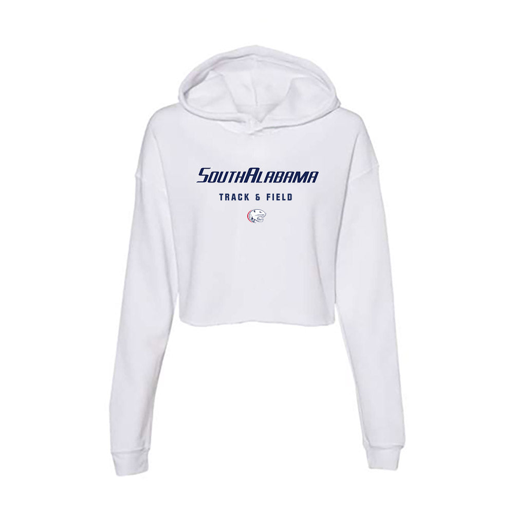 South Alabama - NCAA Women's Track & Field : Josie Pry - Women's Crop Fleece Hoodie-0