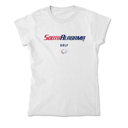 South Alabama - NCAA Men's Golf : Eli Mitchell - Soft Style Women’s T-Shirt-0