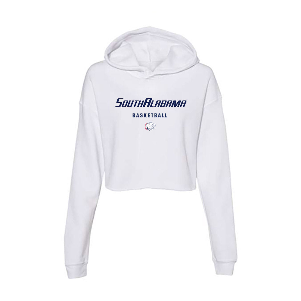 South Alabama - NCAA Women's Basketball : Princess Okafor - Women's Crop Fleece Hoodie-0