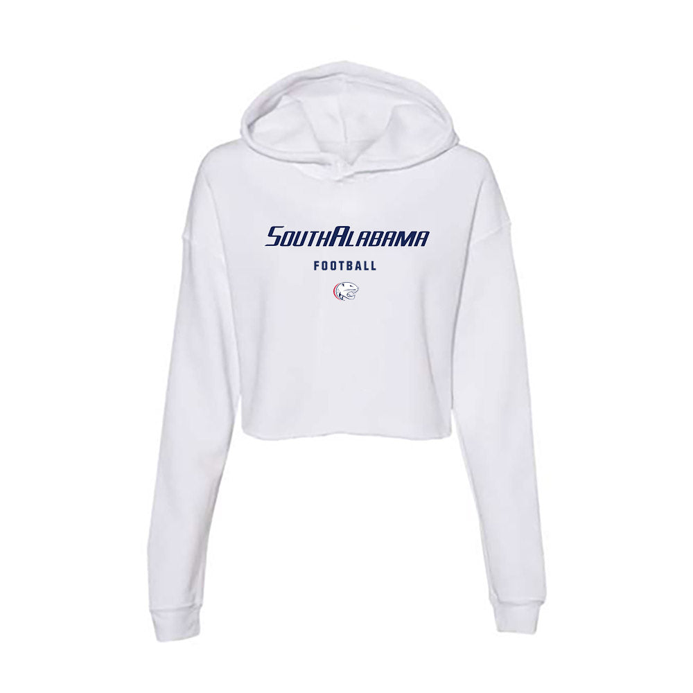 South Alabama - NCAA Football : Jordan Williams - Women's Crop Fleece Hoodie-0