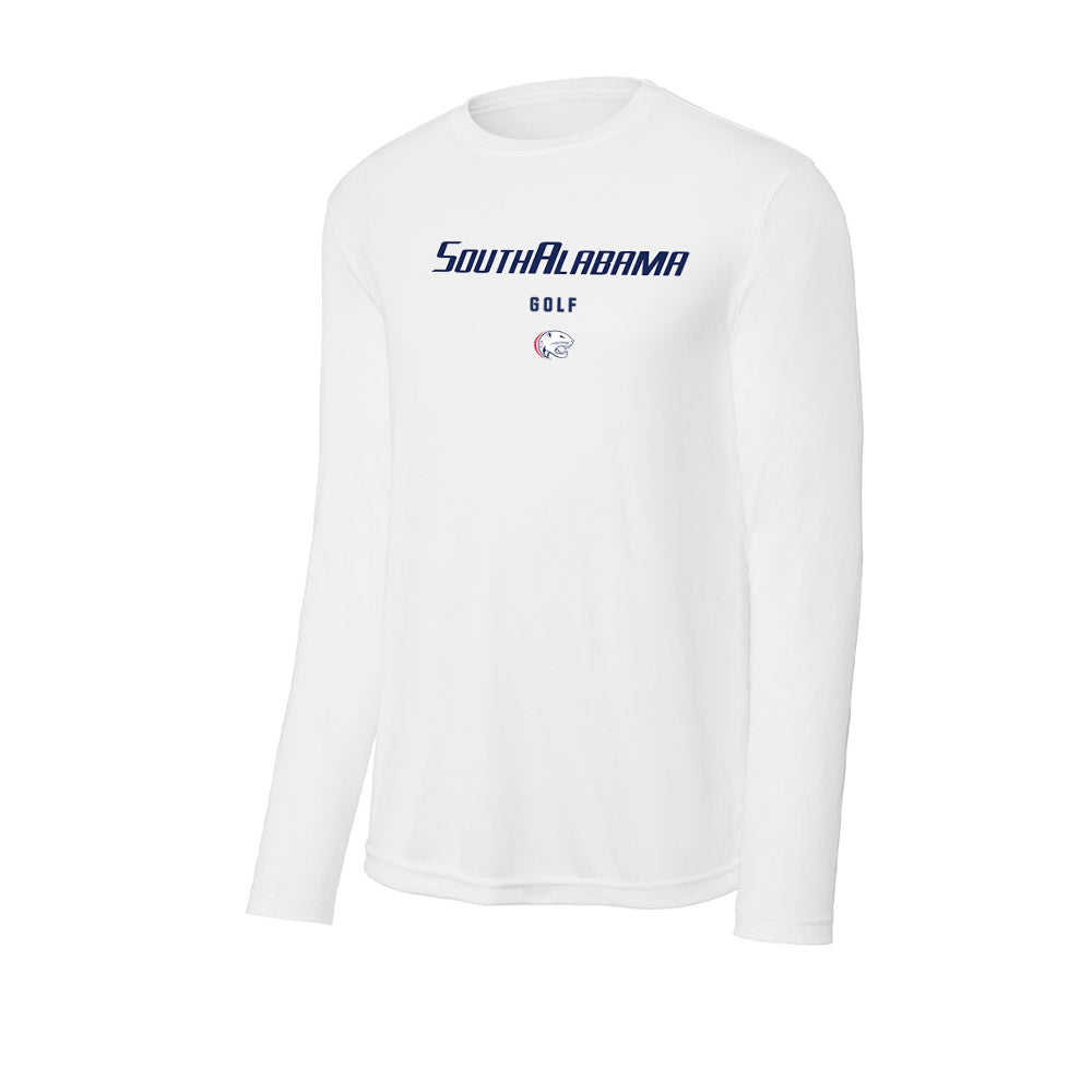 South Alabama - NCAA Men's Golf : Eli Mitchell - Activewear Long Sleeve T-Shirt-0