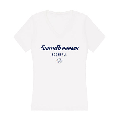 South Alabama - NCAA Football : Gio Lopez - Women's V-Neck T-Shirt-0