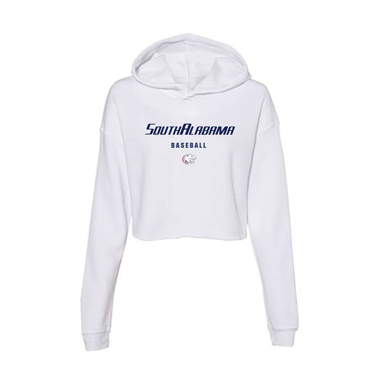 South Alabama - NCAA Baseball : Ethan Melton - Women's Crop Fleece Hoodie-0