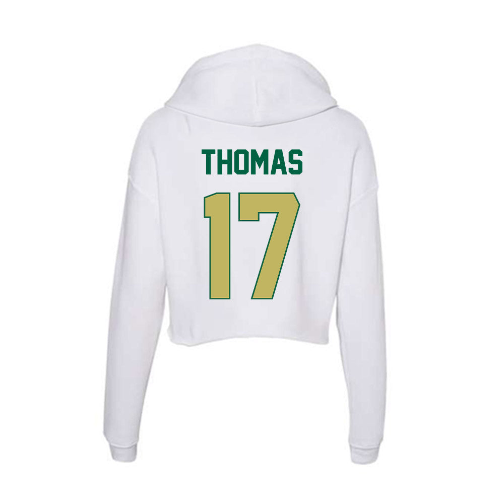 UAB - NCAA Football : Amare Thomas - Women's Crop Fleece Hoodie-1