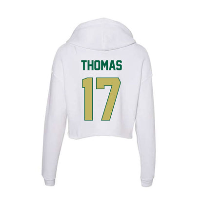 UAB - NCAA Football : Amare Thomas - Women's Crop Fleece Hoodie-1