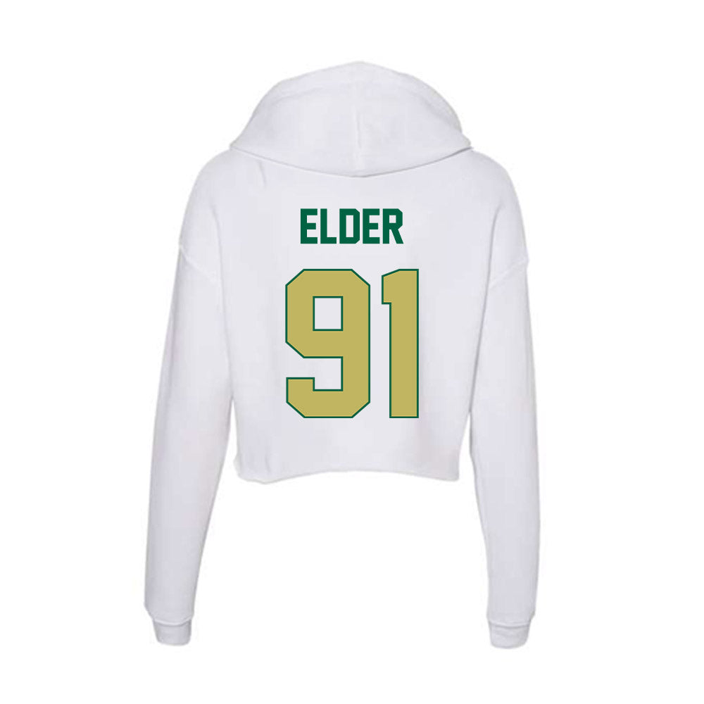 UAB - NCAA Football : Antavious Elder - Women's Crop Fleece Hoodie-1