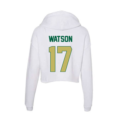 UAB - NCAA Football : Tariq Watson - Women's Crop Fleece Hoodie-1