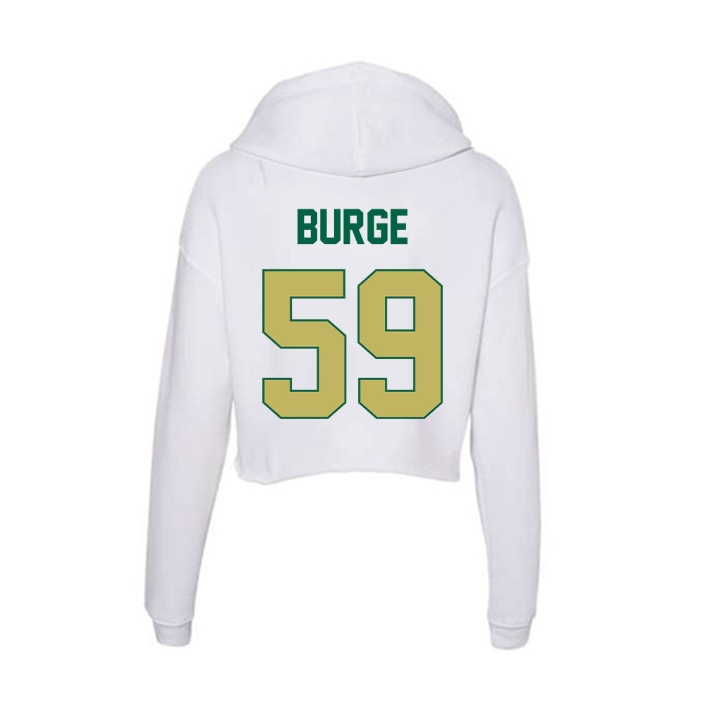 UAB - NCAA Football : Ch Burge - Women's Crop Fleece Hoodie-1