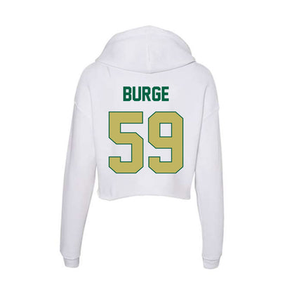 UAB - NCAA Football : Ch Burge - Women's Crop Fleece Hoodie-1
