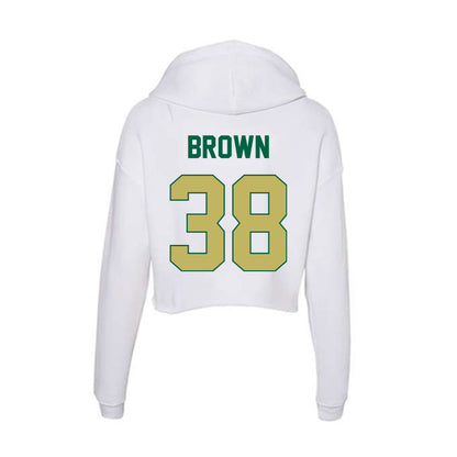 UAB - NCAA Football : Tyderick Brown - Women's Crop Fleece Hoodie-1