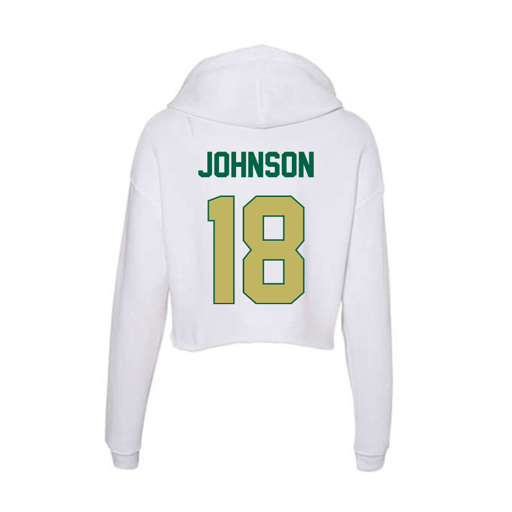 UAB - NCAA Football : Kendall Johnson - Women's Crop Fleece Hoodie-1