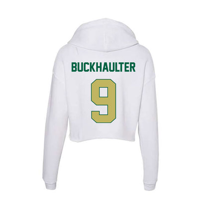 UAB - NCAA Football : Brandon Buckhaulter - Women's Crop Fleece Hoodie-1