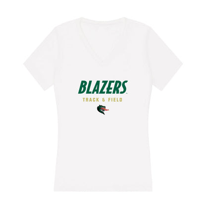 UAB - NCAA Women's Track & Field : Annika Huff - Women's V-Neck T-Shirt-0