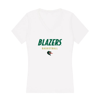 UAB - NCAA Women's Basketball : Jade Weathersby - Women's V-Neck T-Shirt-0