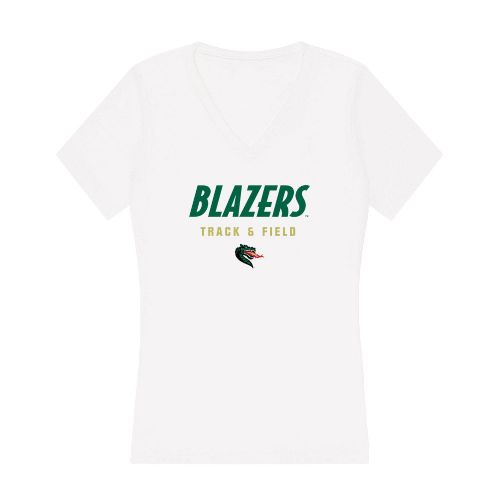UAB - NCAA Women's Track & Field : Mya McDanal - Women's V-Neck T-Shirt-0