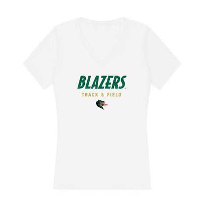 UAB - NCAA Women's Track & Field : Mya McDanal - Women's V-Neck T-Shirt-0