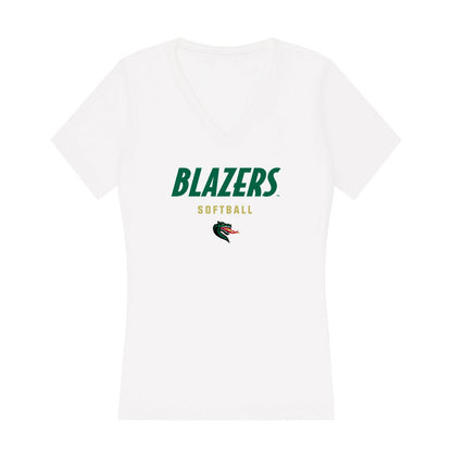 UAB - NCAA Softball : Ashtrid Kramer - Women's V-Neck T-Shirt-0