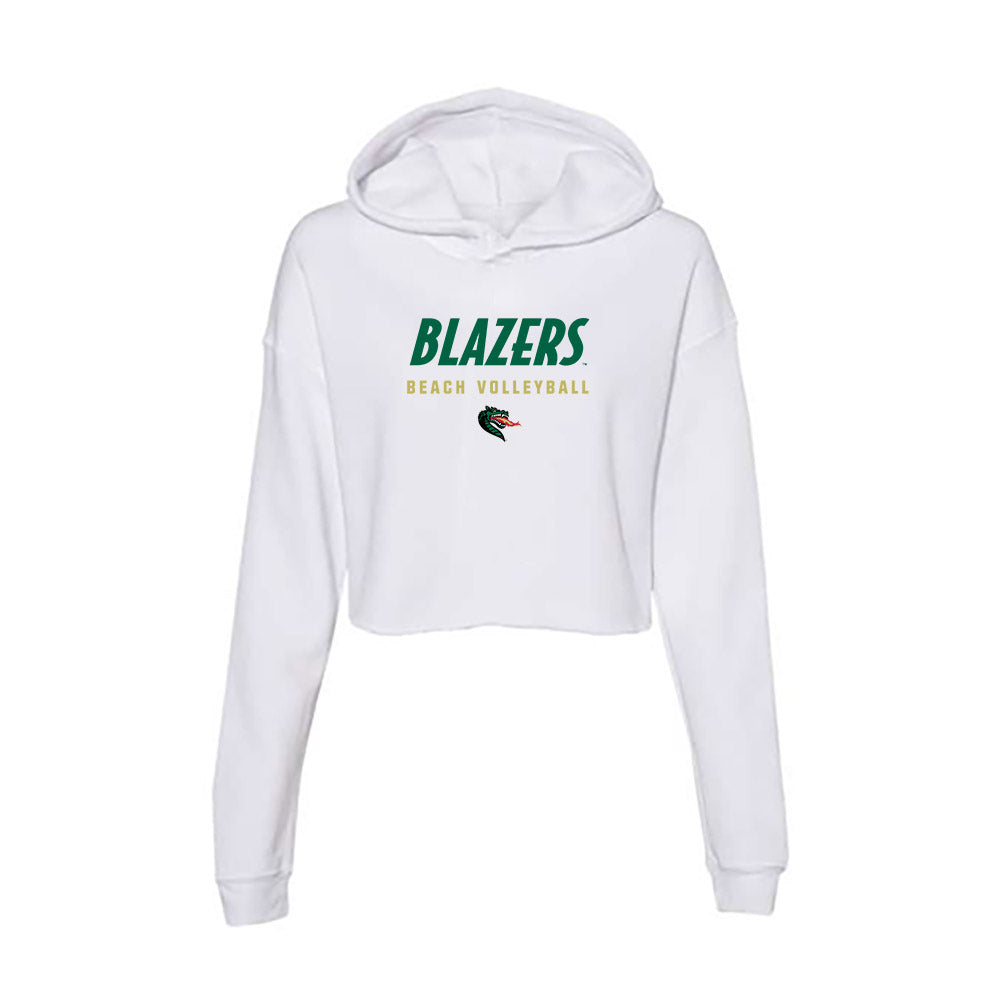UAB - NCAA Beach Volleyball : Olivia Stant - Women's Crop Fleece Hoodie-0