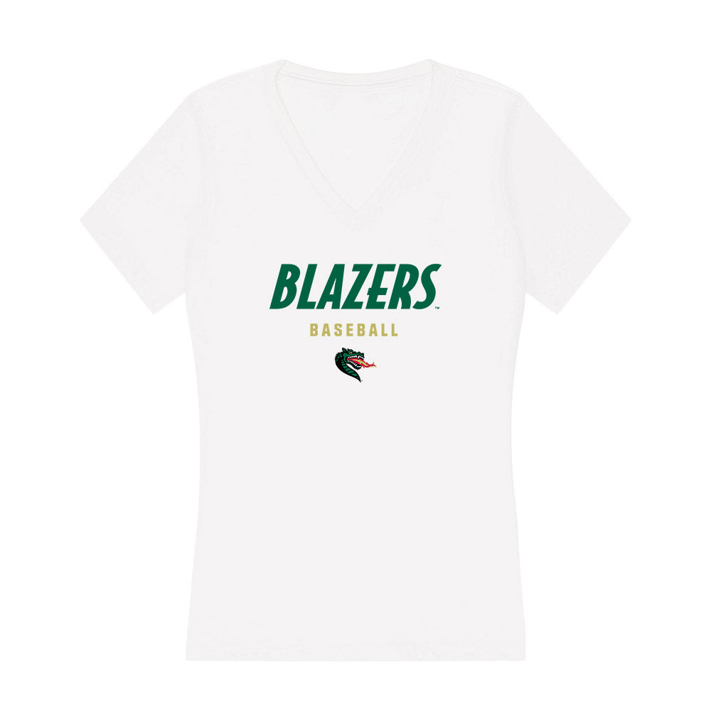 UAB - NCAA Baseball : Logan Braunschweig - Women's V-Neck T-Shirt-0