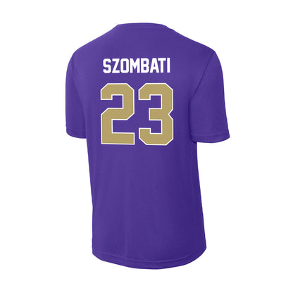 JMU - NCAA Women's Soccer : Kata Szombati - Activewear T-Shirt-1