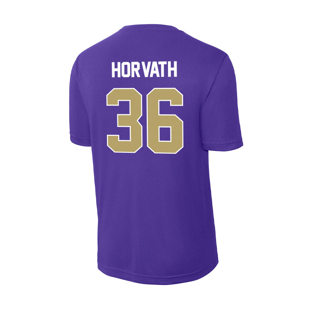 JMU - NCAA Baseball : Adam Horvath - Activewear T-Shirt-1