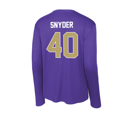 JMU - NCAA Football : Jackson Snyder - Activewear Long Sleeve T-Shirt-1