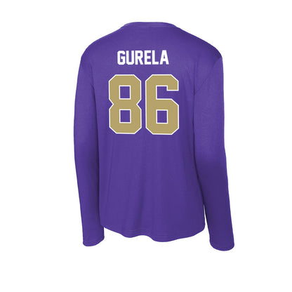 JMU - NCAA Football : Ethan Gurela - Activewear Long Sleeve T-Shirt-1