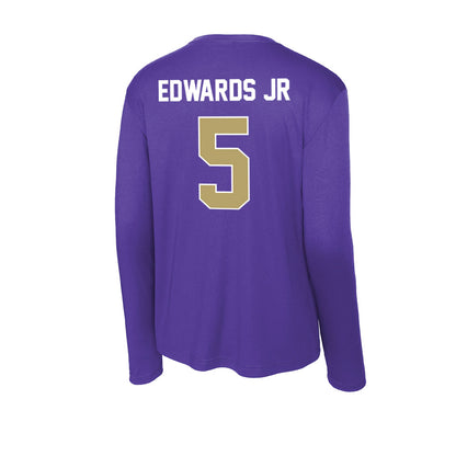 JMU - NCAA Men's Basketball : Terrence Edwards Jr - Activewear Long Sleeve T-Shirt-1