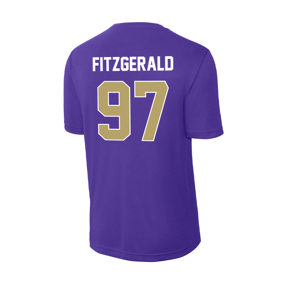 JMU - NCAA Football : Christopher Fitzgerald - Activewear T-Shirt-1