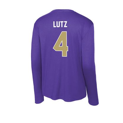 JMU - NCAA Baseball : Tyler Lutz - Activewear Long Sleeve T-Shirt-1