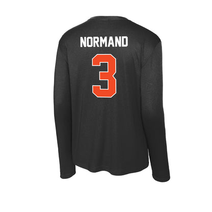 Campbell - NCAA Women's Soccer : Abygaelle Normand - Activewear Long Sleeve T-Shirt-1