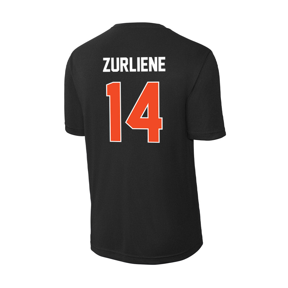 Campbell - NCAA Men's Basketball : Caleb Zurliene - Activewear T-Shirt-1