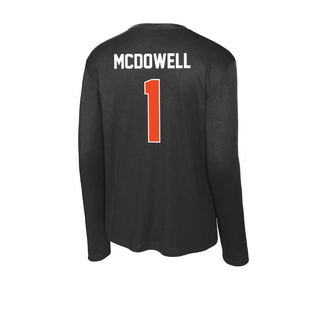 Campbell - NCAA Football : Lamagea McDowell - Activewear Long Sleeve T-Shirt-1