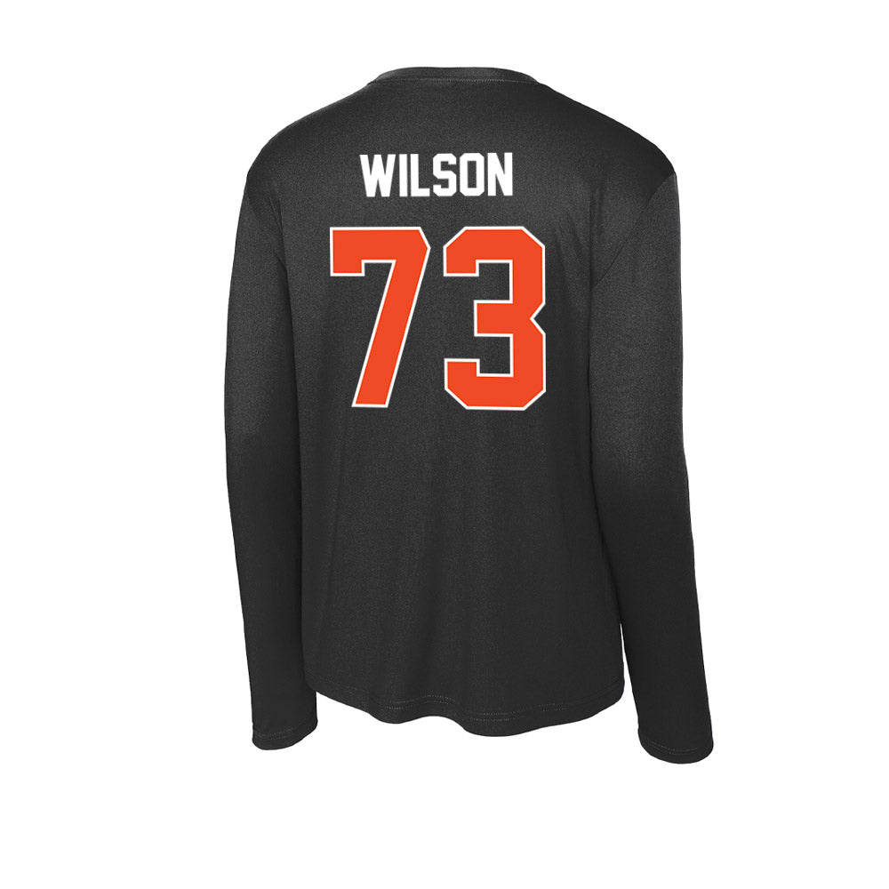 Campbell - NCAA Football : Cooper Wilson - Activewear Long Sleeve T-Shirt-1