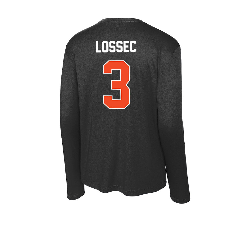 Campbell - NCAA Men's Soccer : Teva Lossec - Activewear Long Sleeve T-Shirt-1