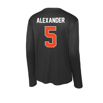 Campbell - NCAA Football : Markeece Alexander - Activewear Long Sleeve T-Shirt-1