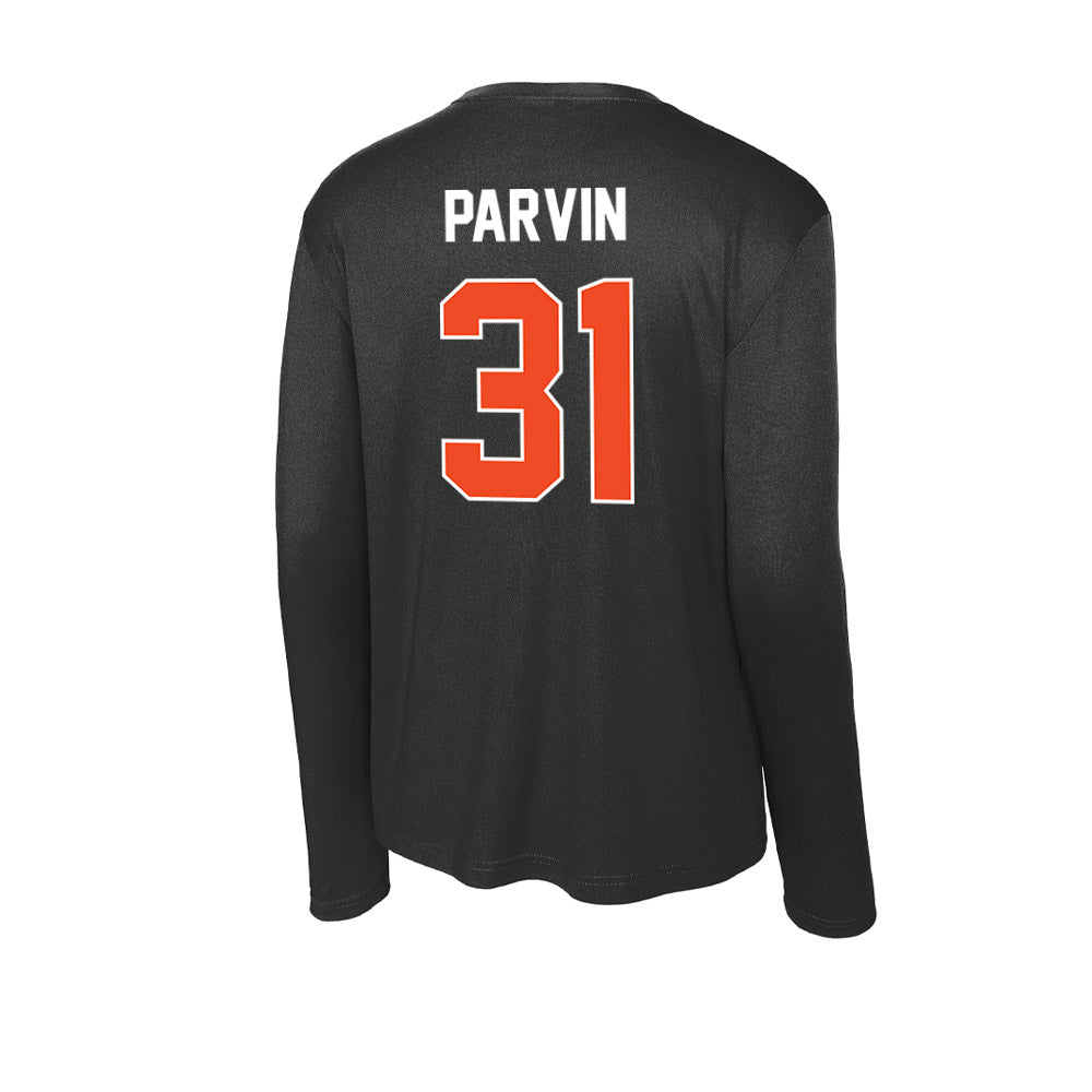 Campbell - NCAA Football : Cole Parvin - Activewear Long Sleeve T-Shirt-1