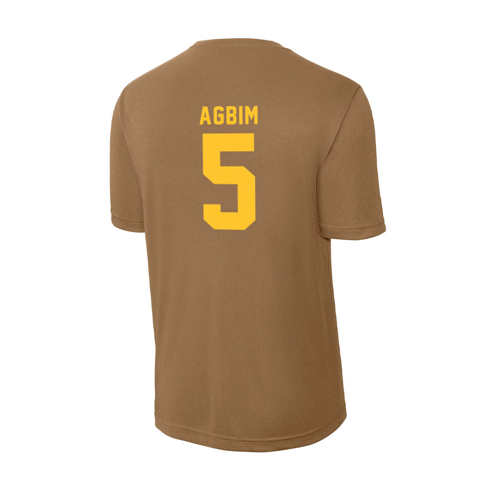 Wyoming - NCAA Men's Basketball : Obi Agbim - Activewear T-Shirt-1