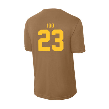 Wyoming - NCAA Women's Basketball : Joslin Igo - Activewear T-Shirt-1