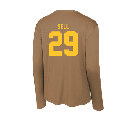 Wyoming - NCAA Football : Isaac Sell - Activewear Long Sleeve T-Shirt-1
