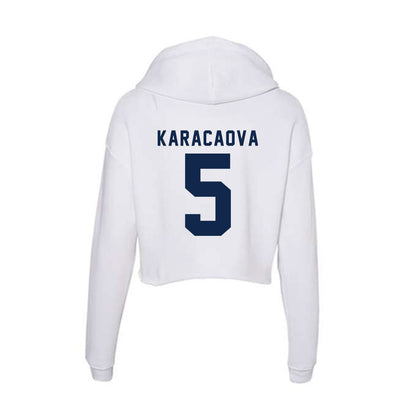 UCSD - NCAA Women's Volleyball : Sabire Karacaova - Women's Crop Fleece Hoodie-1