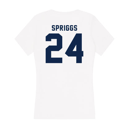 UCSD - NCAA Women's Basketball : Kayanna Spriggs - Women's V-Neck T-Shirt-1